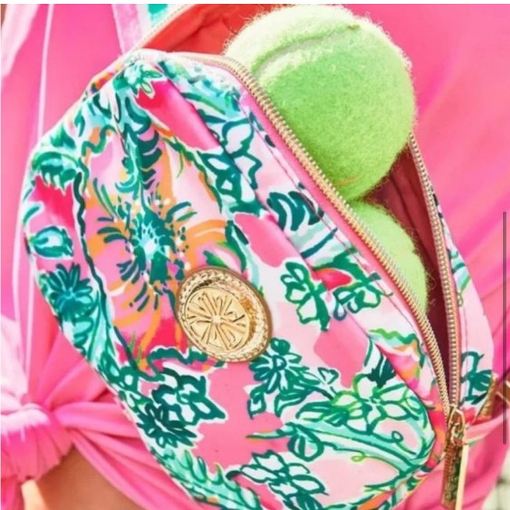 Lilly Pulitzer Pink and Green Floral belt bag - Picture 11 of 13